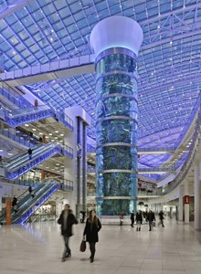 International Concept Management Completes the World’s Tallest Cylinder Aquarium in Moscow’s New Avia Park Shopping Center