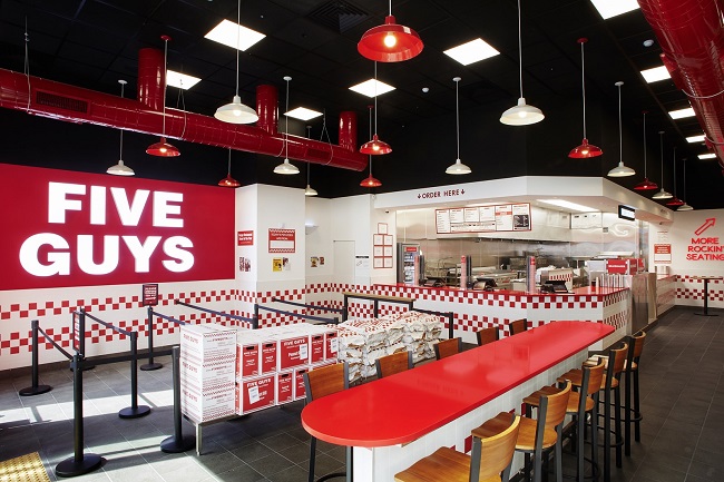 A photo of the Five Guys restaurant set to open in Gangnam, southern Seoul, provided by its operator FG Korea Inc. on June 22, 2023.