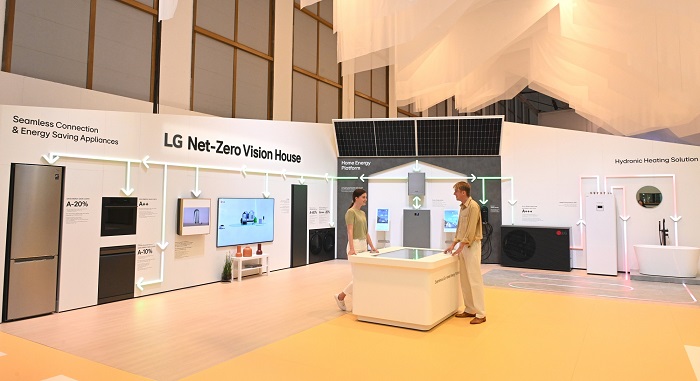 LG Net-Zero Vision House is on display at IFA 2023 in Berlin on Sept. 1, 2023, in this photo provided by the company.