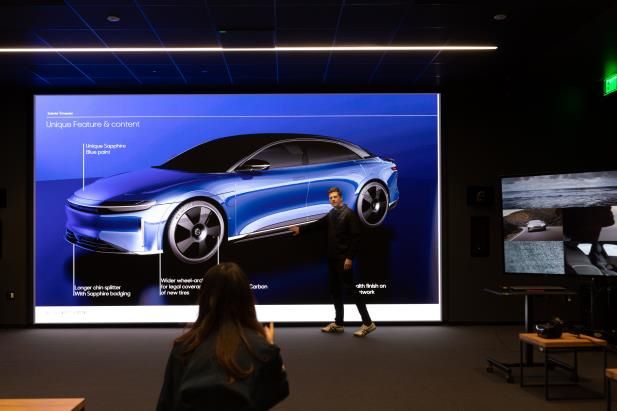 Samsung's 'The Wall' Powers Lucid Motors' Cutting-Edge Vehicle Design Studio