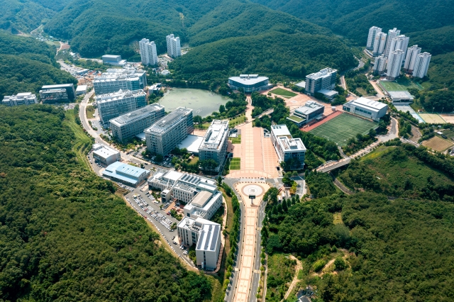UNIST campus viewed from above