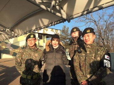 Milla Jovovich Visits Korean Border